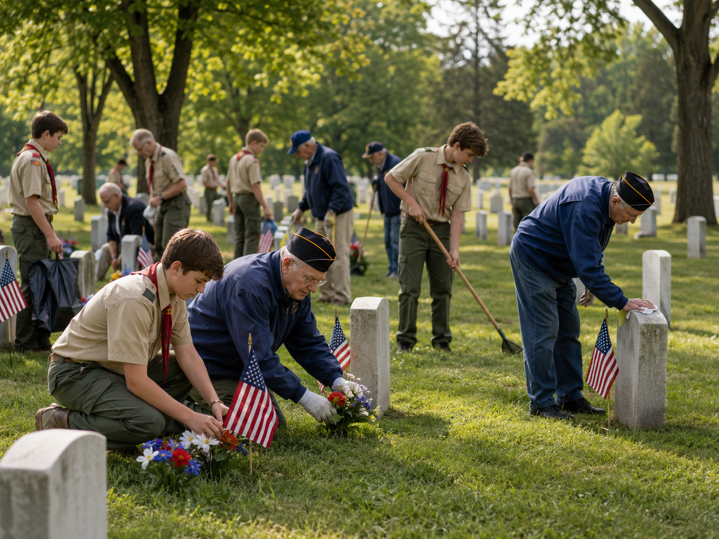 Memorial Day Flags